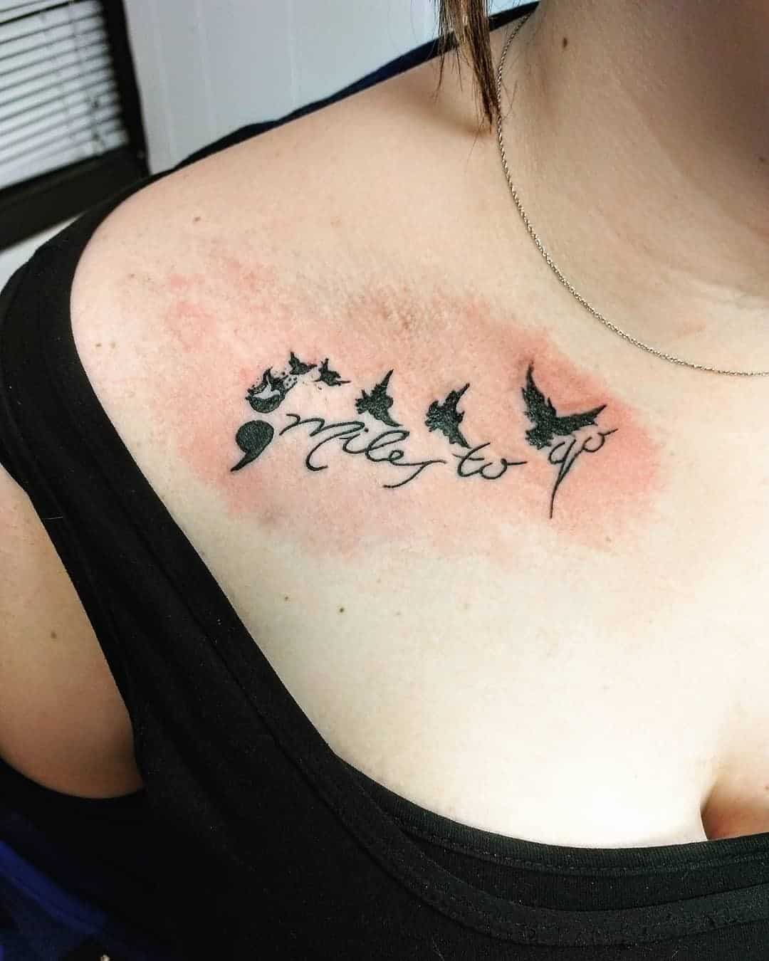Ideas de tatuajes de punto y coma Bird Inspo 2