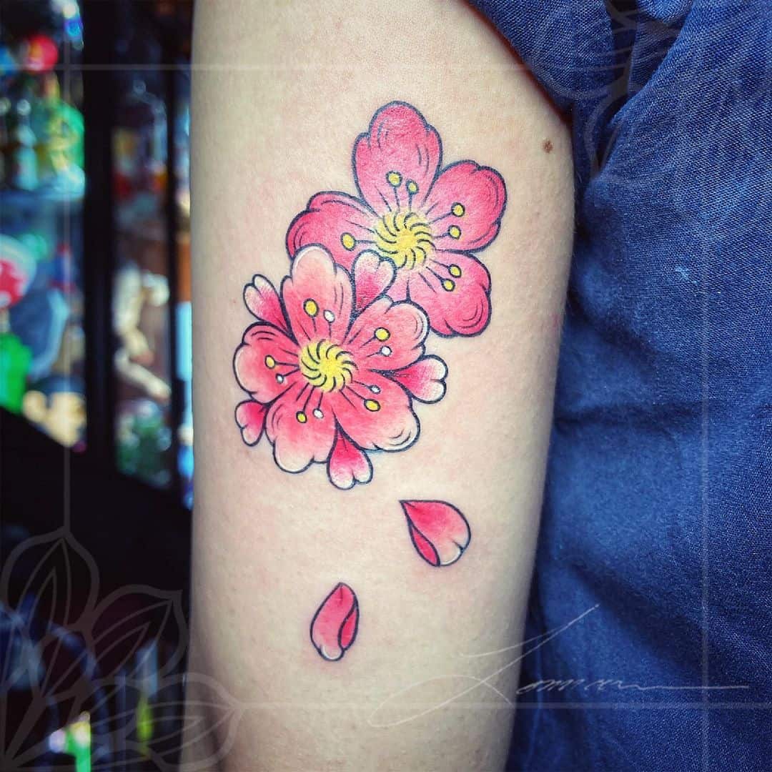 Tatuaje de sakura japonesa 1