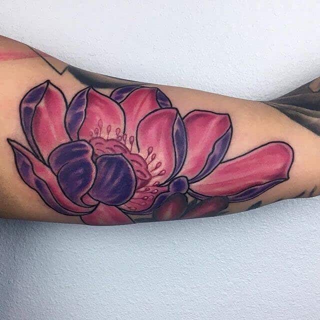 Tatuaje de loto japonés 2