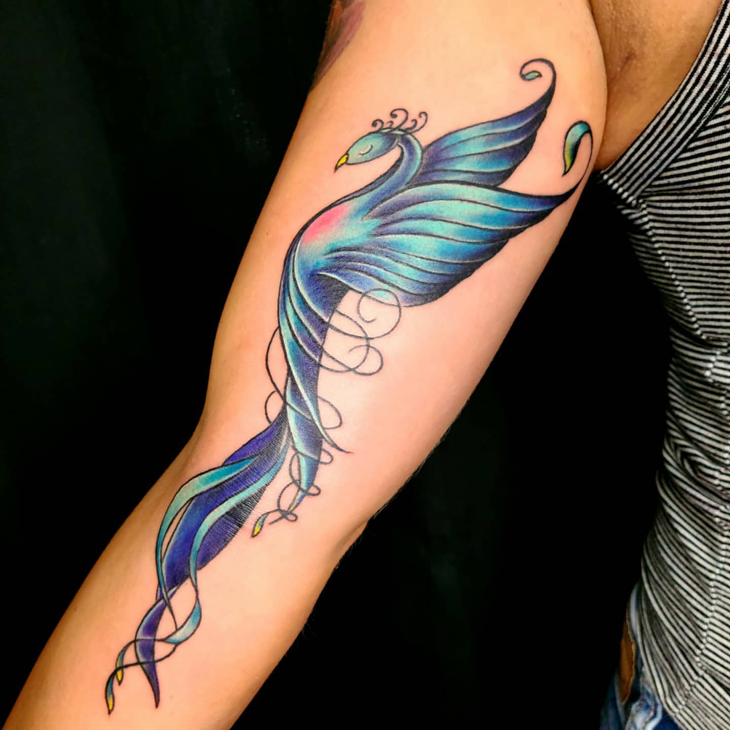 Phoenix acuarela tatuaje 1