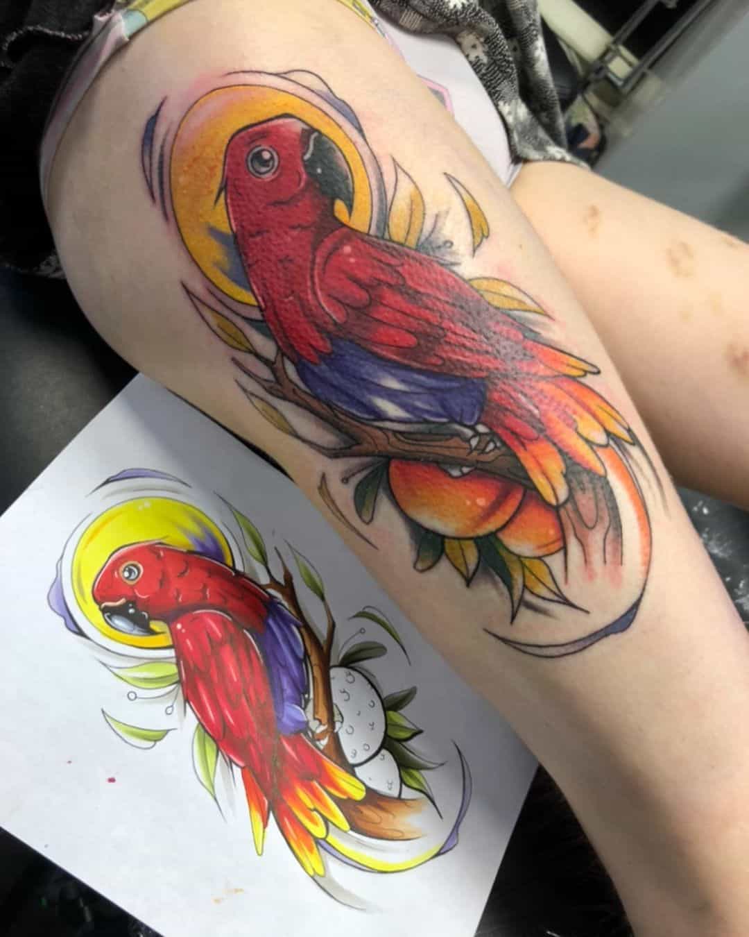 Significado de los tatuajes de loros 3