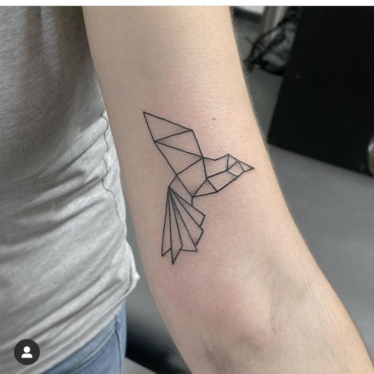 Tatuajes geométricos de aves 1