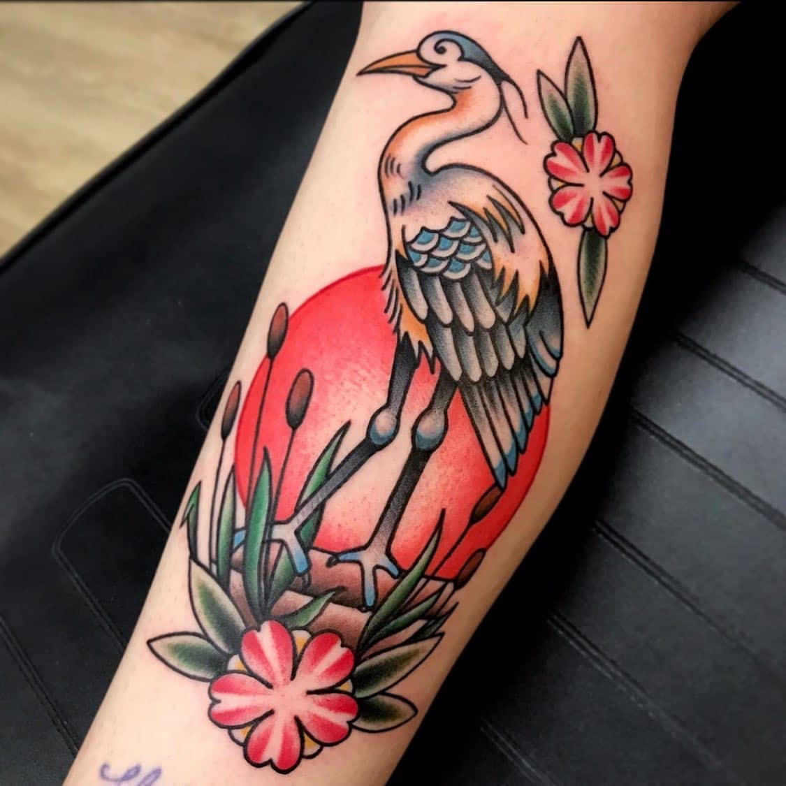 Tatuaje de pájaro tradicional 1