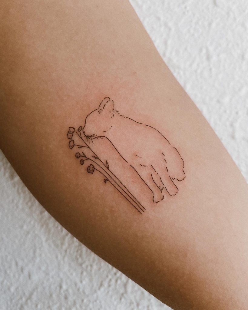 Tatuaje de gato con grandes significados 5