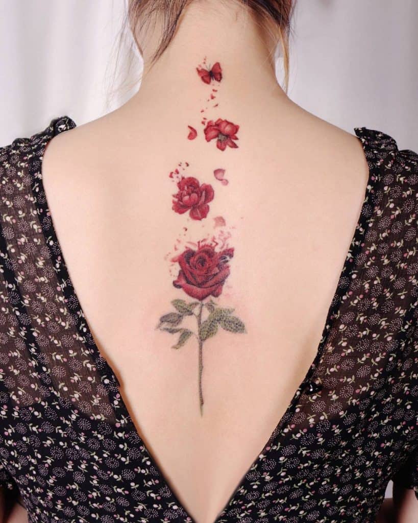 Tatuajes de flores de rosas 1