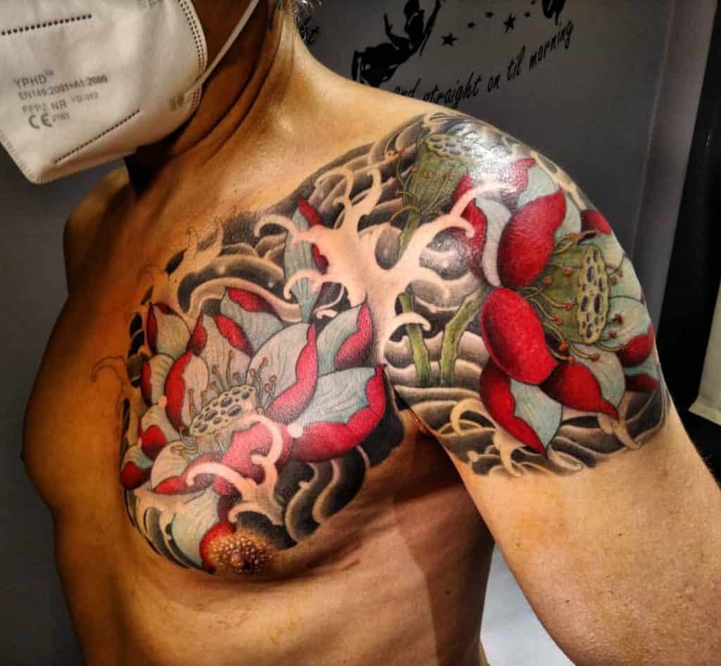 tatuaje de flor de loto 3