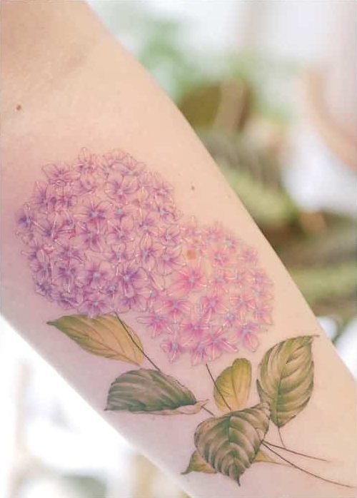 Diseño de tatuaje de flores silvestres 2