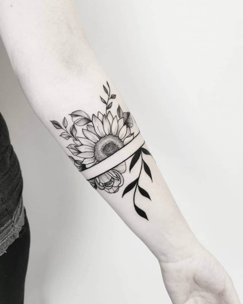 Diseño de tatuaje de girasol 1