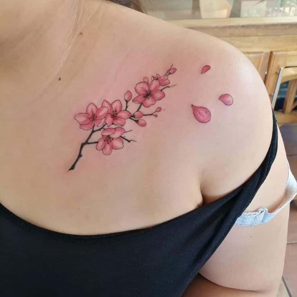 Tatuajes de flor de cerezo 3