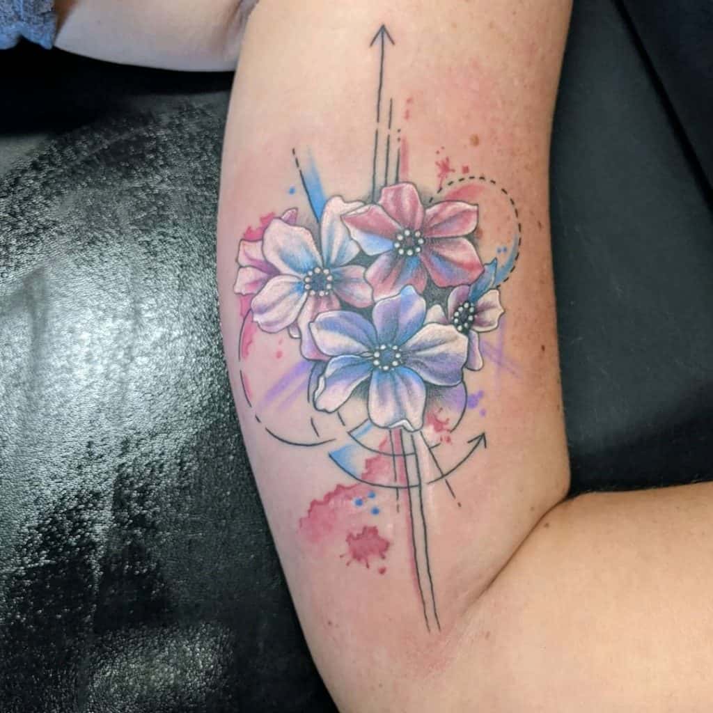 Tatuajes de flores de nacimiento de julio 1