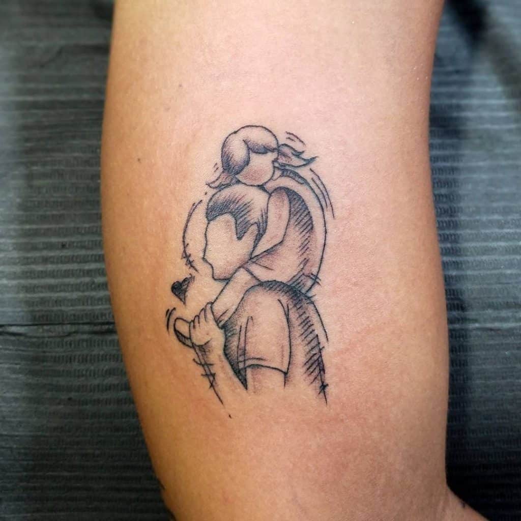 Tatuaje de padre e hija