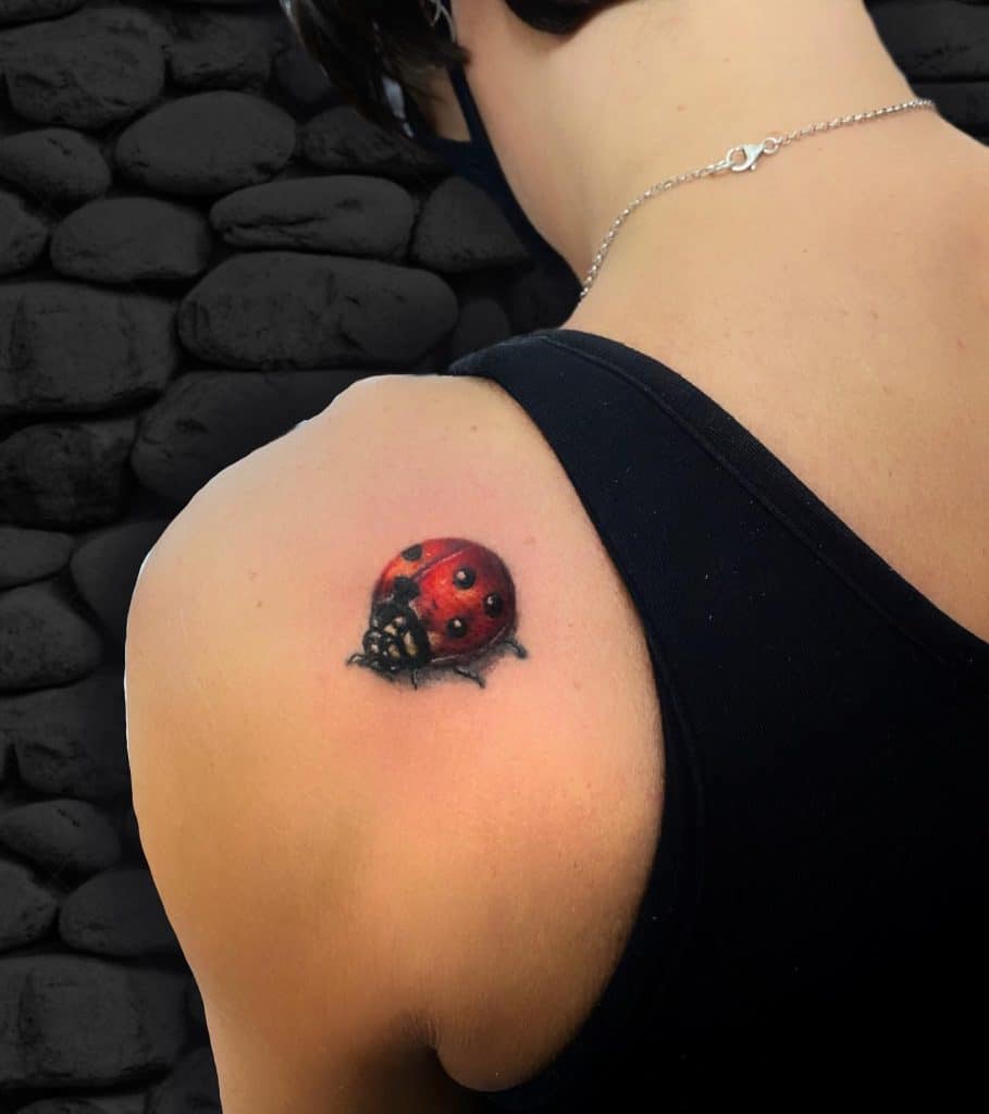 Mariquita Buena Suerte Tatuaje 1