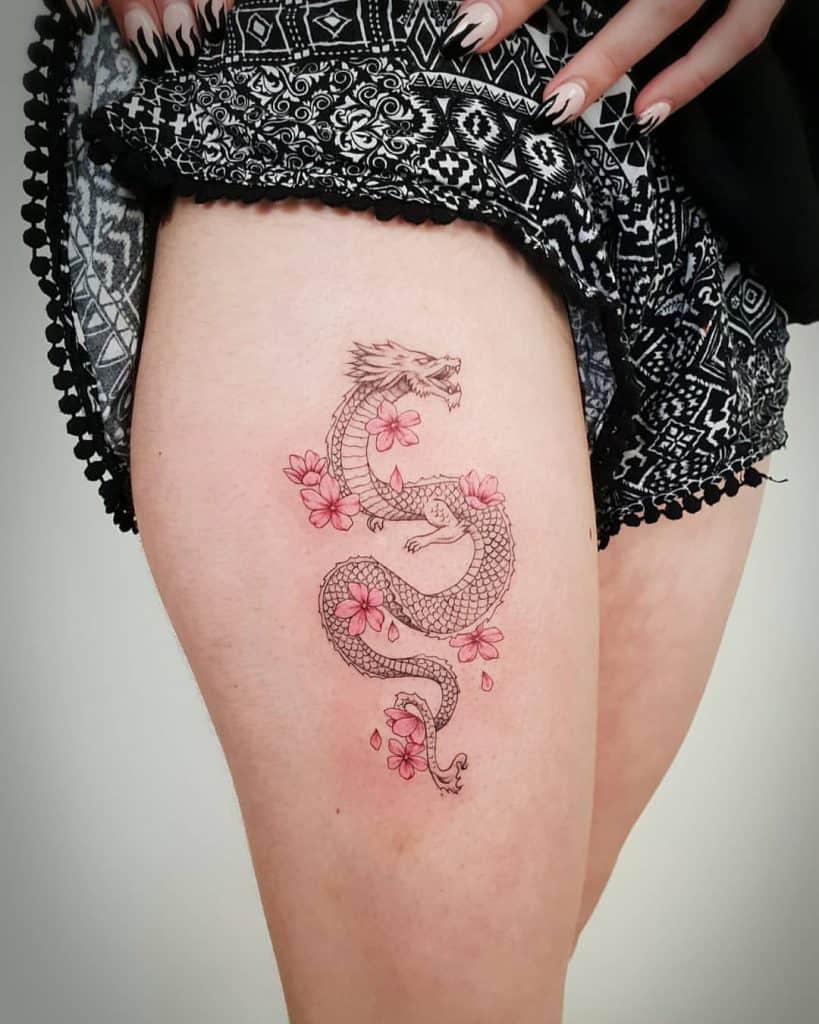Tatuaje de dragón chino 1