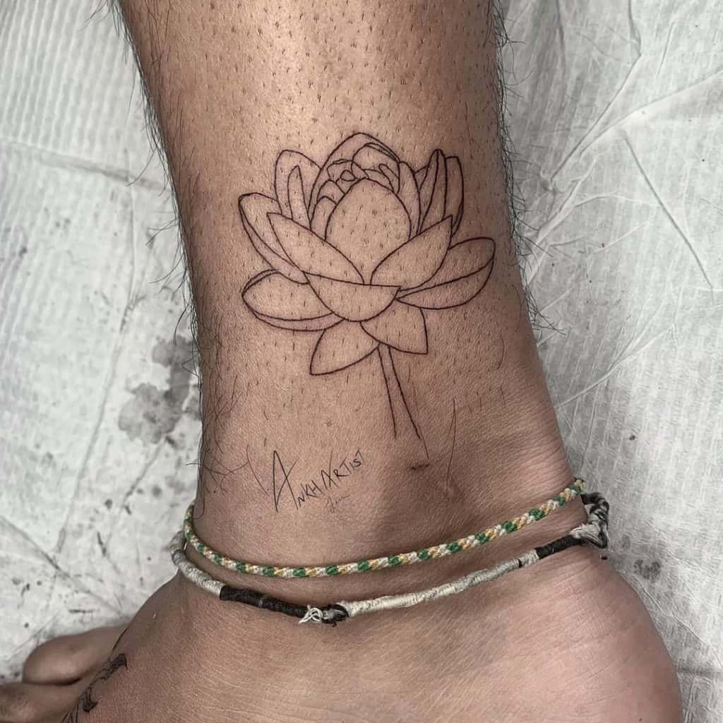 tatuaje de flor de loto 1