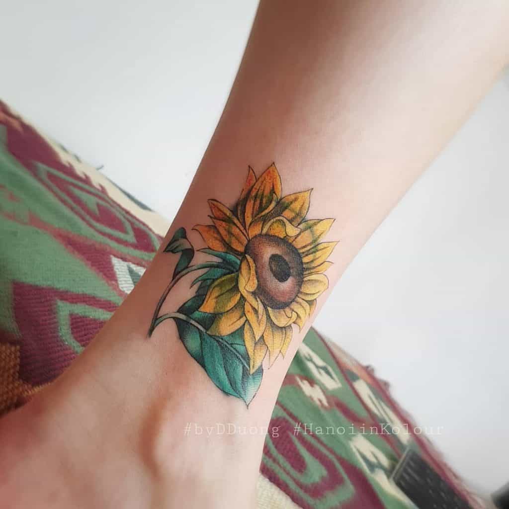 Tatuaje de girasol para hombres 2