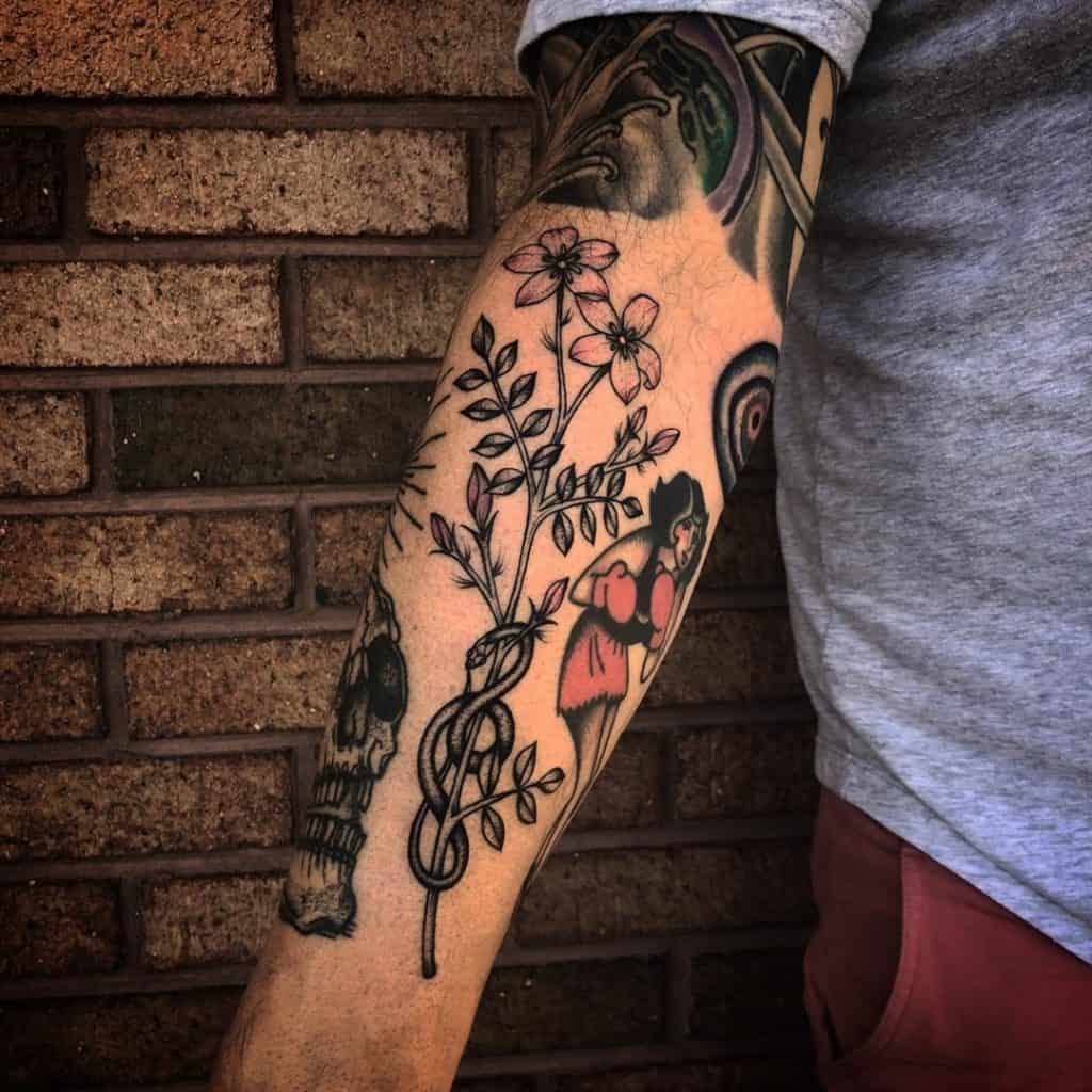 Tatuaje de flor de jazmín 1