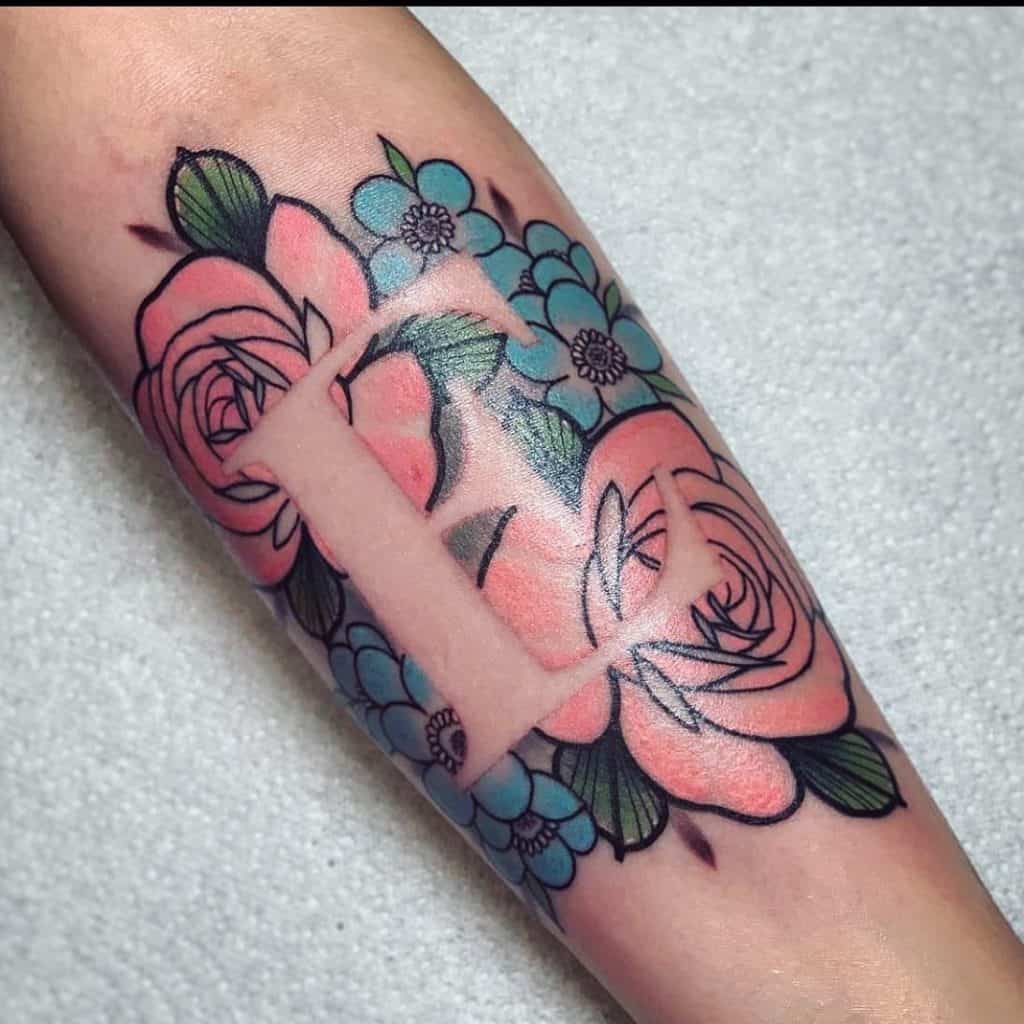 Tatuaje De Flor No Me Olvides 3