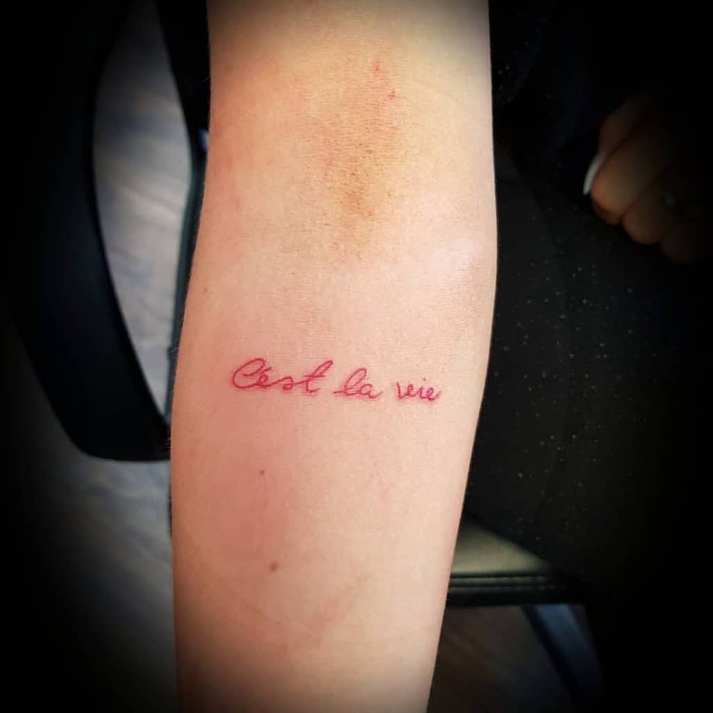 C'est la vie Tatuaje 3