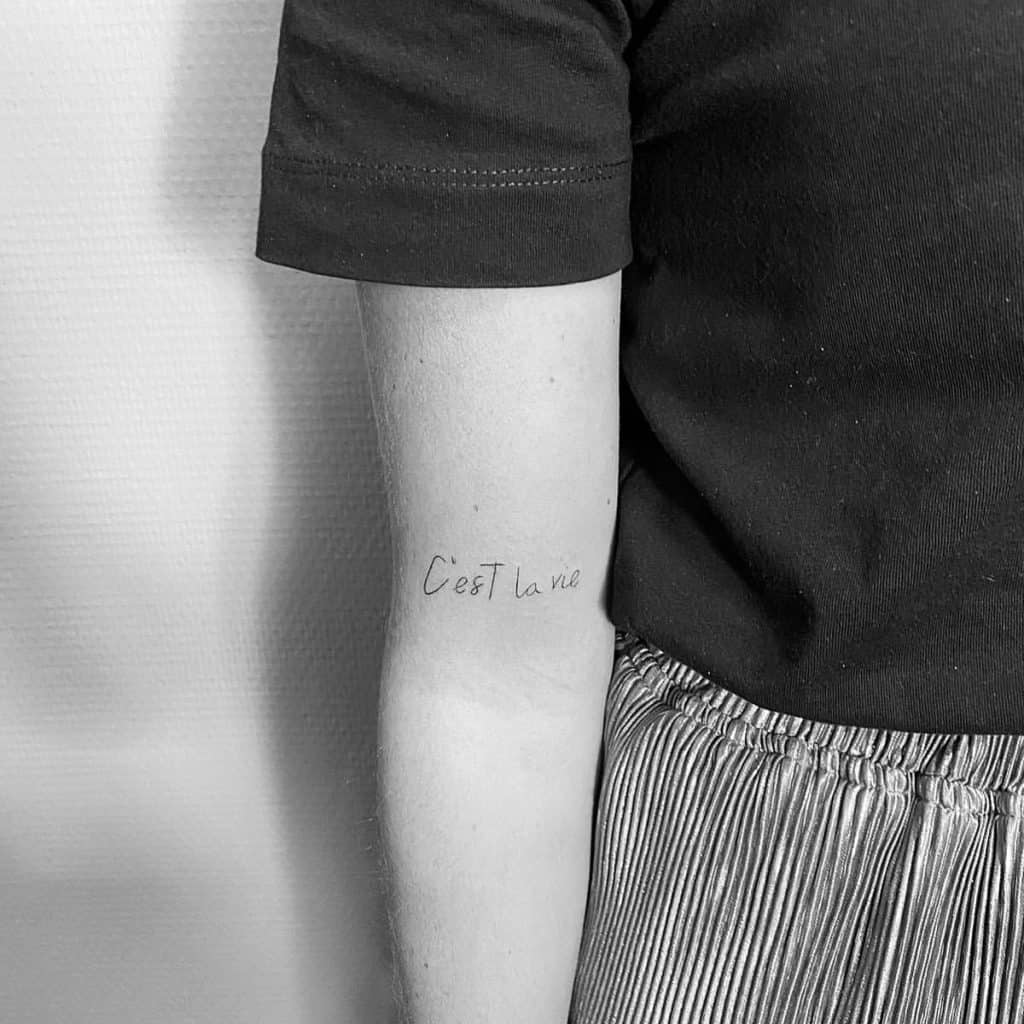 C'est la vie Tatuaje 1
