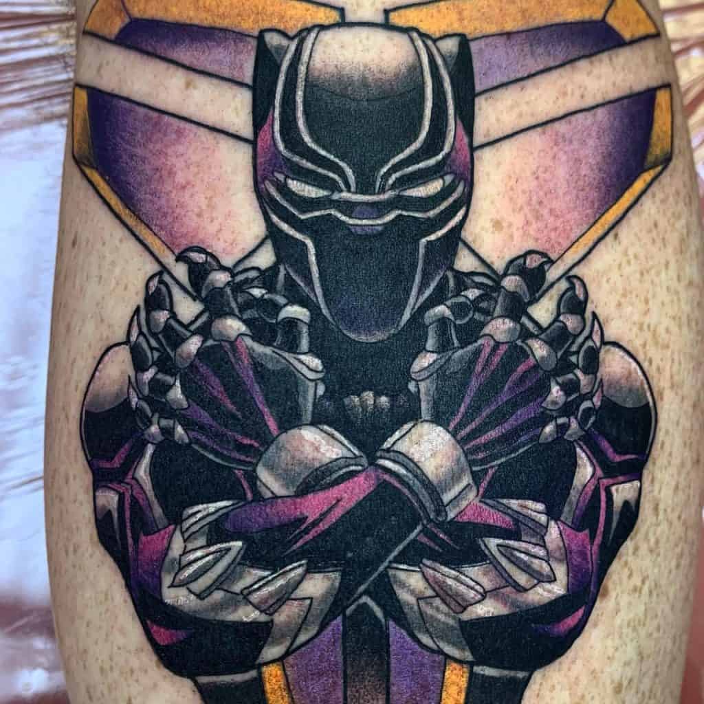 Pantera Negra (Marvel) Tatuaje 5