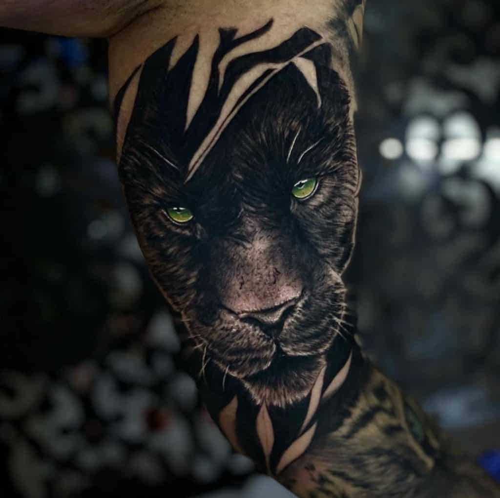 Tatuaje de pantera realista 1