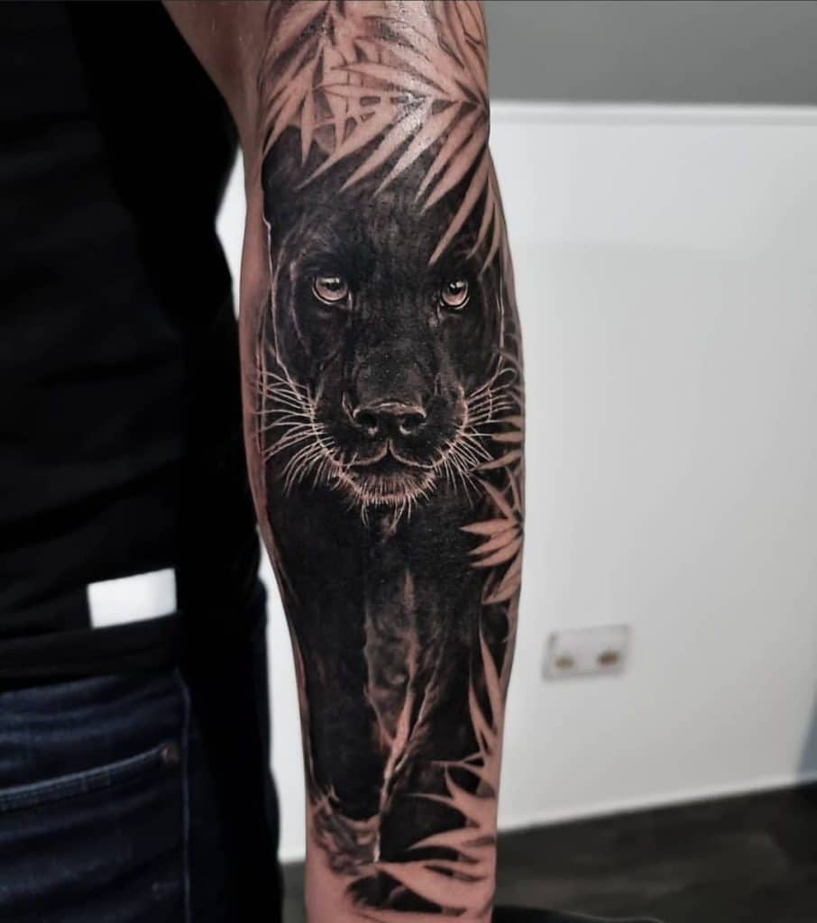 Tatuaje de pantera realista 3