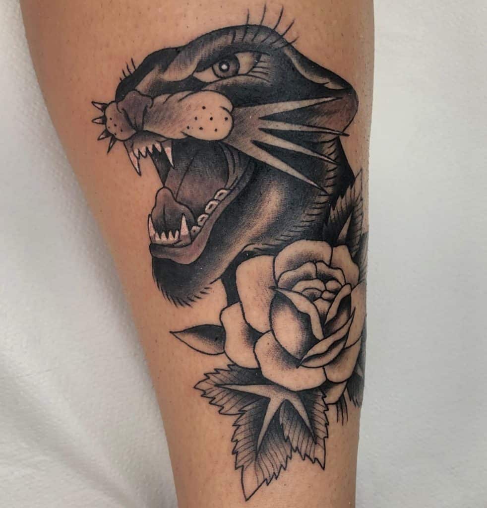 Tatuaje de pantera para niñas 3