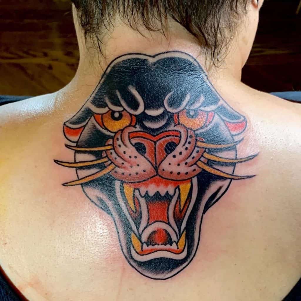 Tatuaje de cabeza de pantera 2