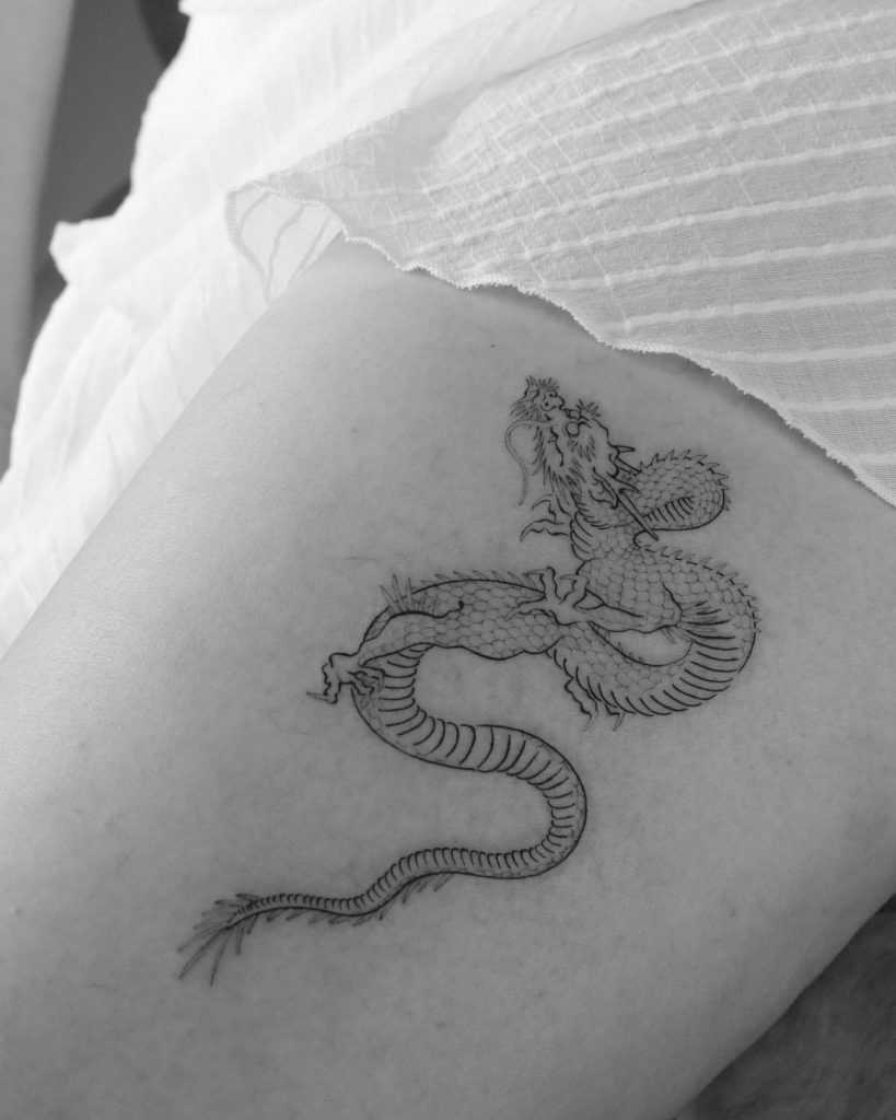 Tatuaje del dragón de la libertad 2