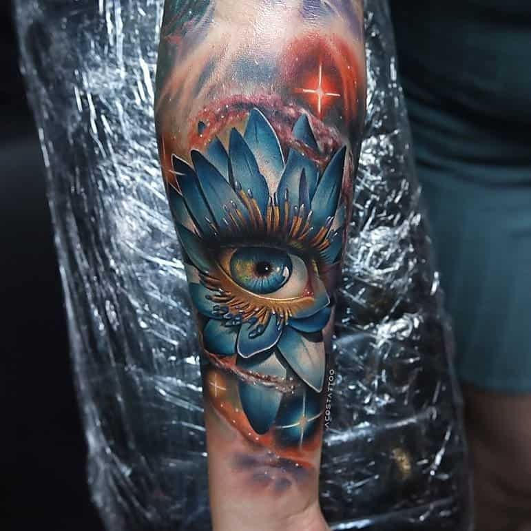 Ojo de apertura 3D tatuajes