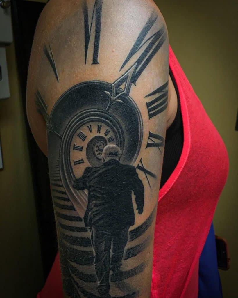 Tatuaje de reloj 3D