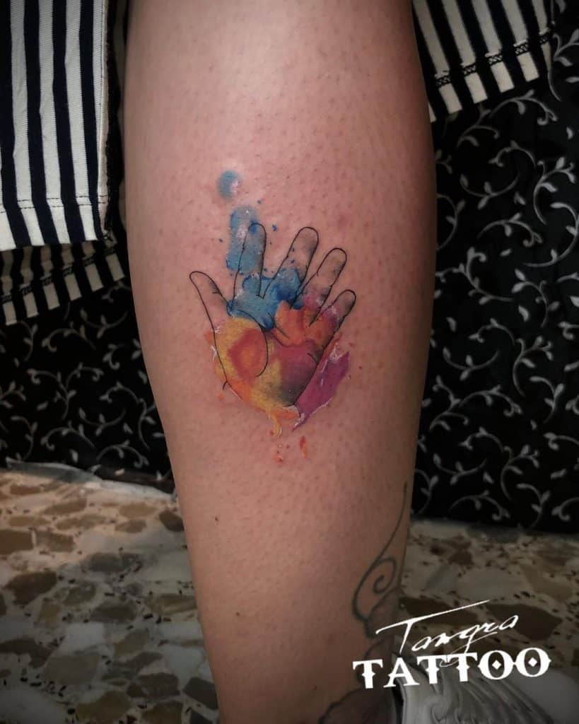 Tatuaje de la mano del bebé 3