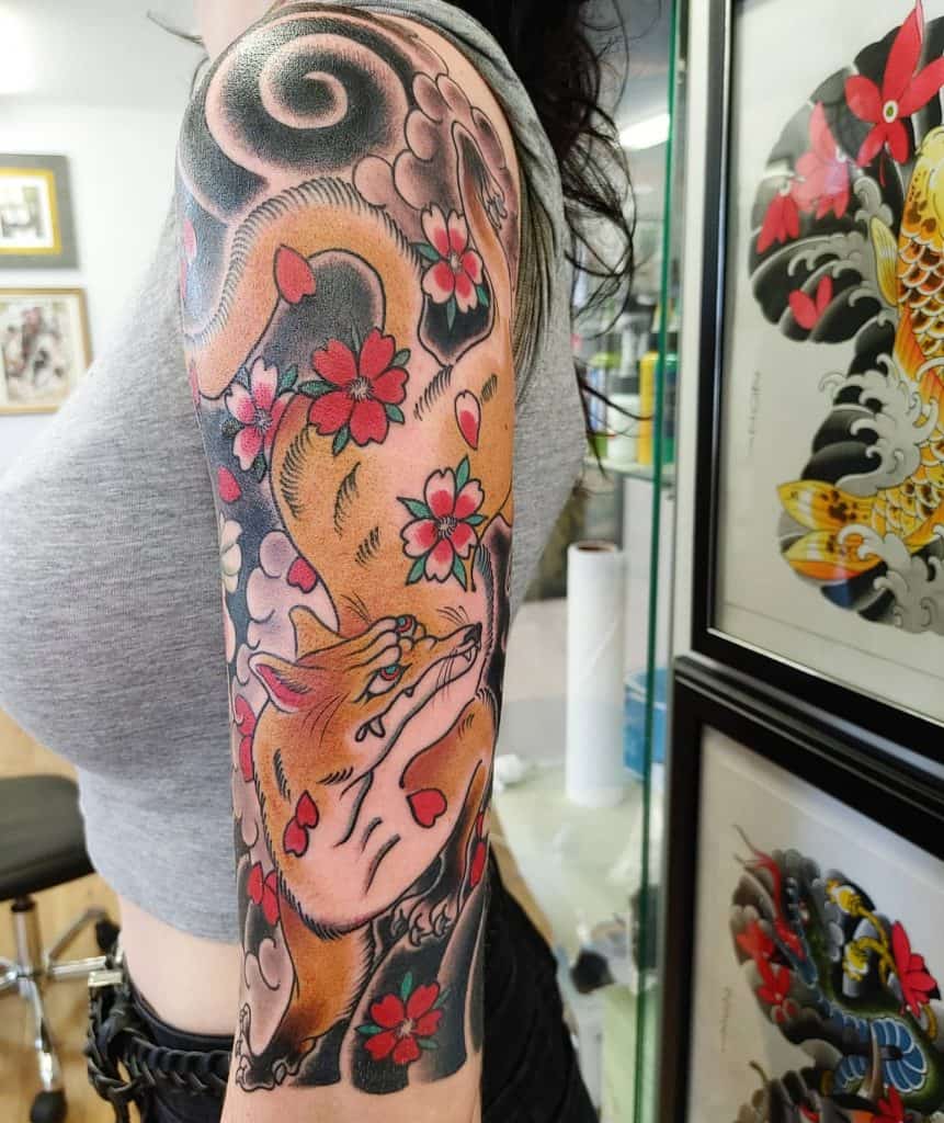 Tatuaje de zorro japonés 2