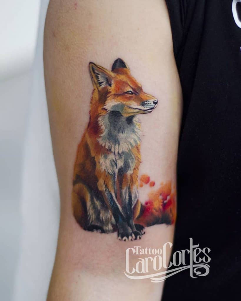Tatuaje de zorro rojo 3