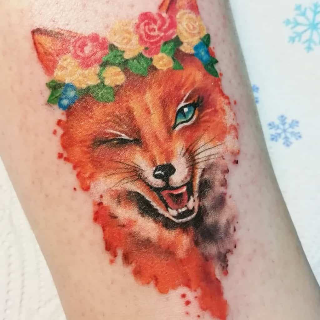 Tatuaje de zorro rojo 1