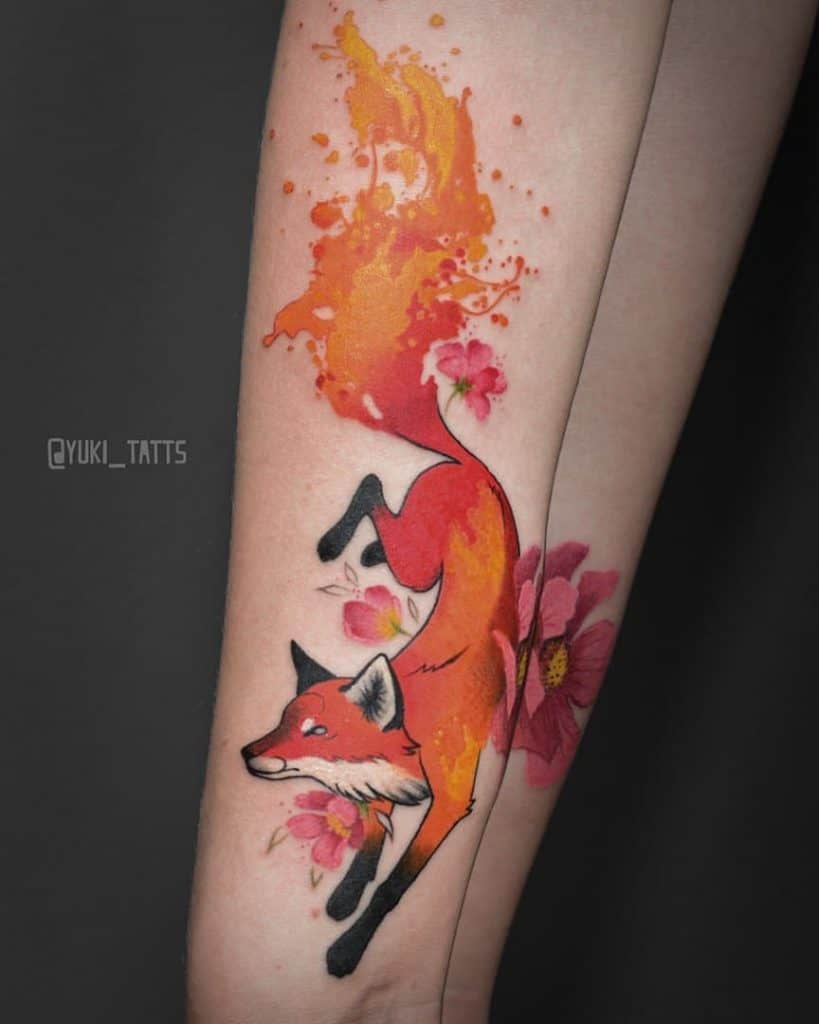 Tatuaje de zorro rojo 2