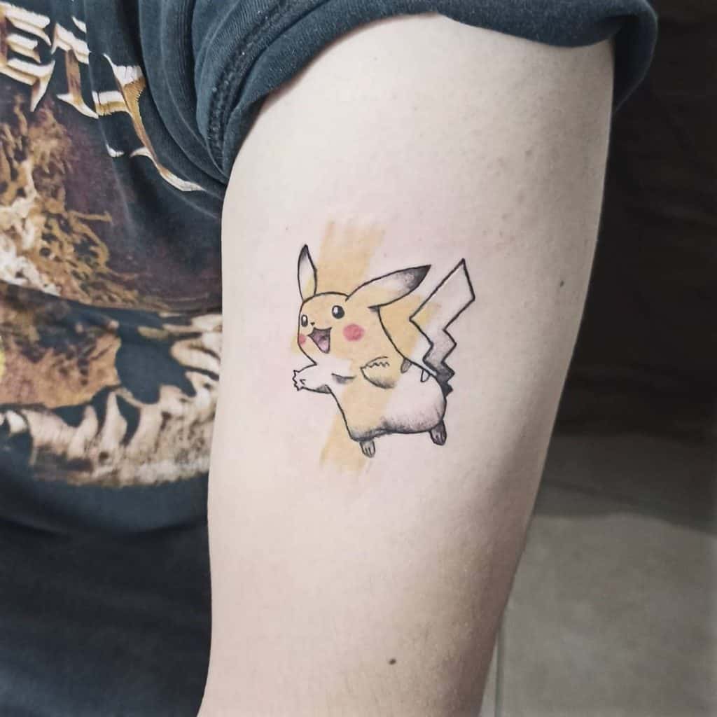 Felizmente Pikachu Tatuaje