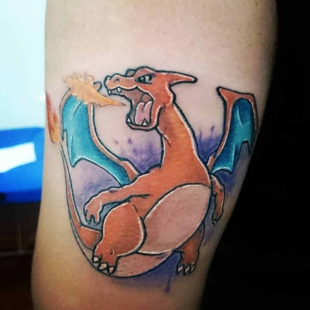 Tatuaje de monstruo enojado