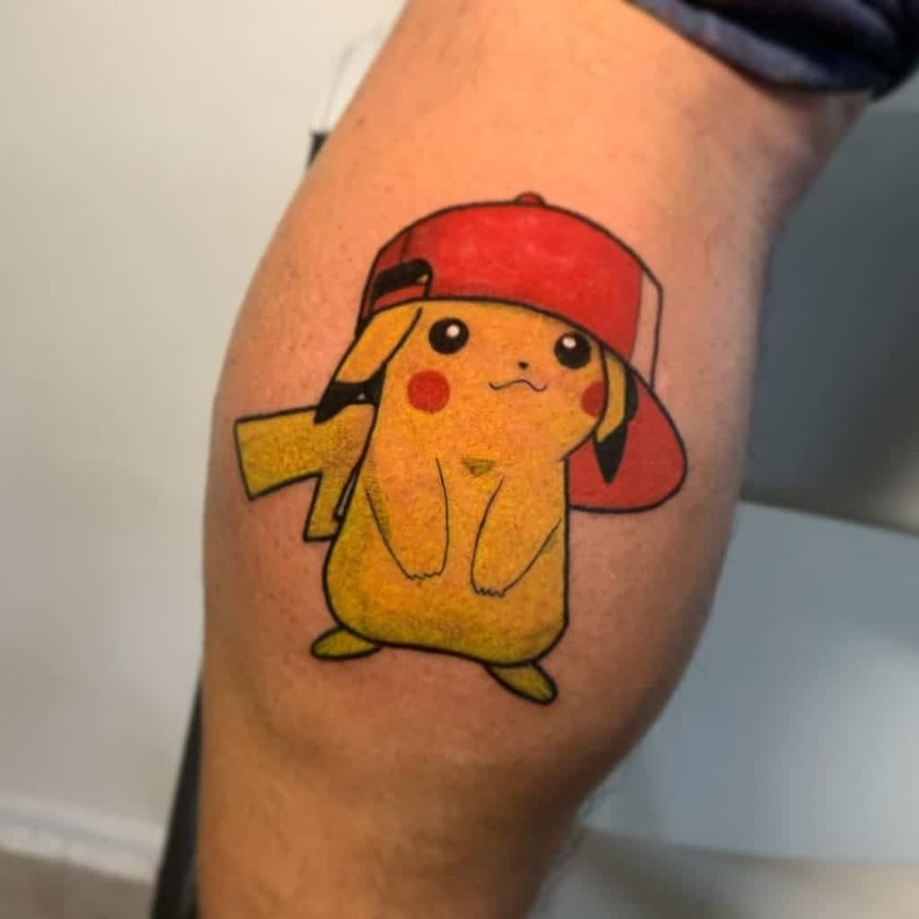 Pikachu Dibujo Pikachu Tatuaje Con Sombrero