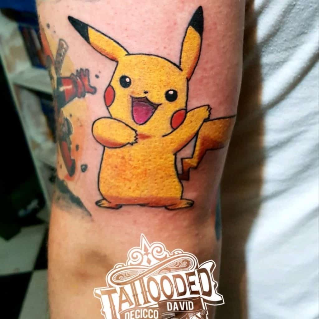 Diseños de tatuajes de Pikachu Arte divertido