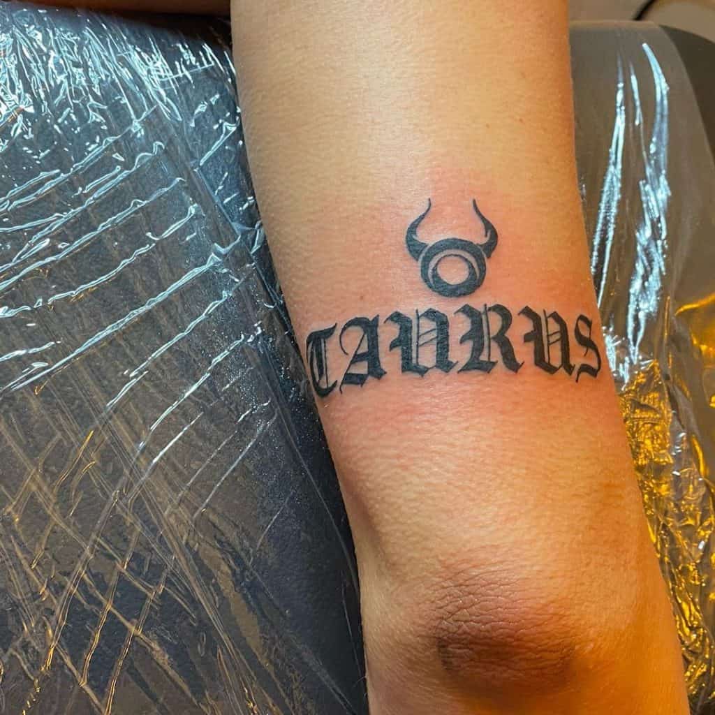Tauro del zodiaco tatuaje 1
