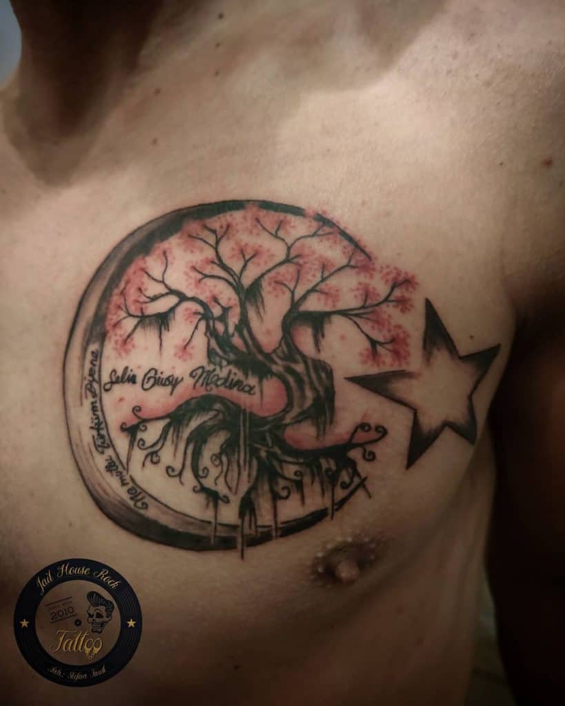 Tatuaje de árbol genealógico celta 1