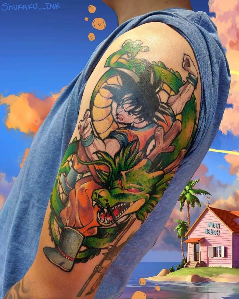 Dragon Ball Z Tatuaje Brazo 1