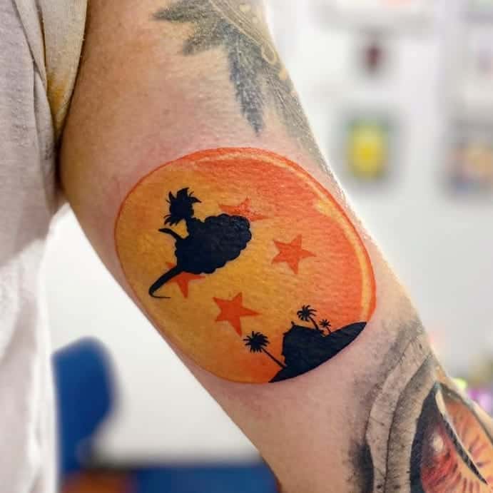 Tatuaje de 4 estrellas Dragon Ball 1