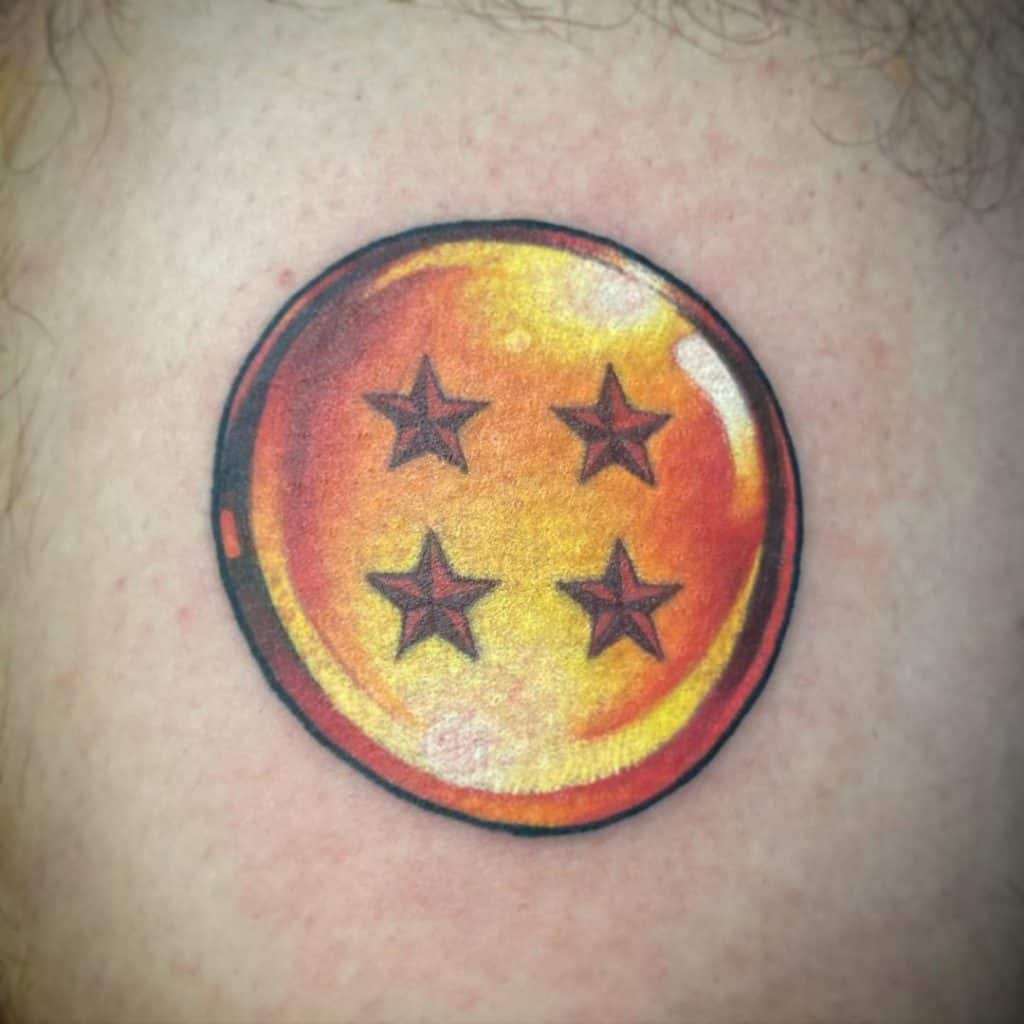 Tatuaje de 4 estrellas Dragon Ball 3