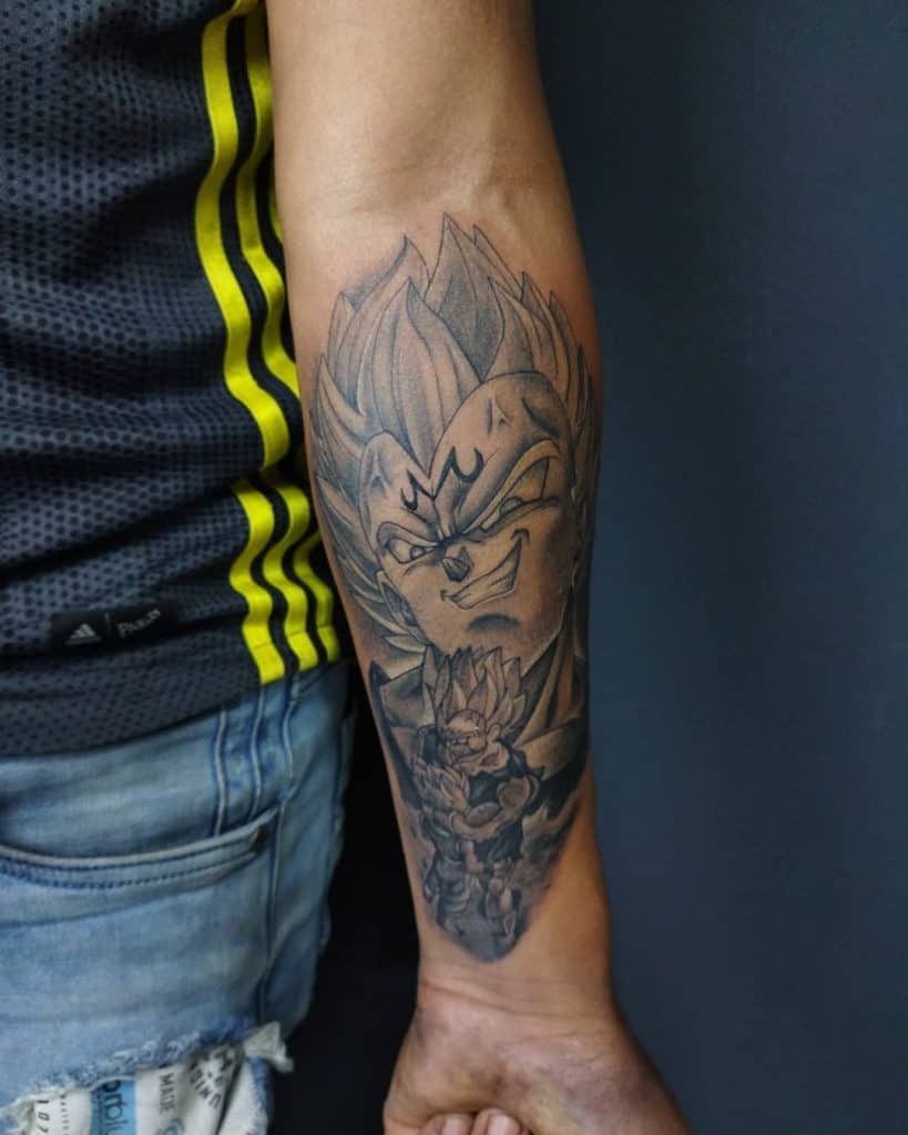 Tatuaje de Dragon Ball en el antebrazo 3