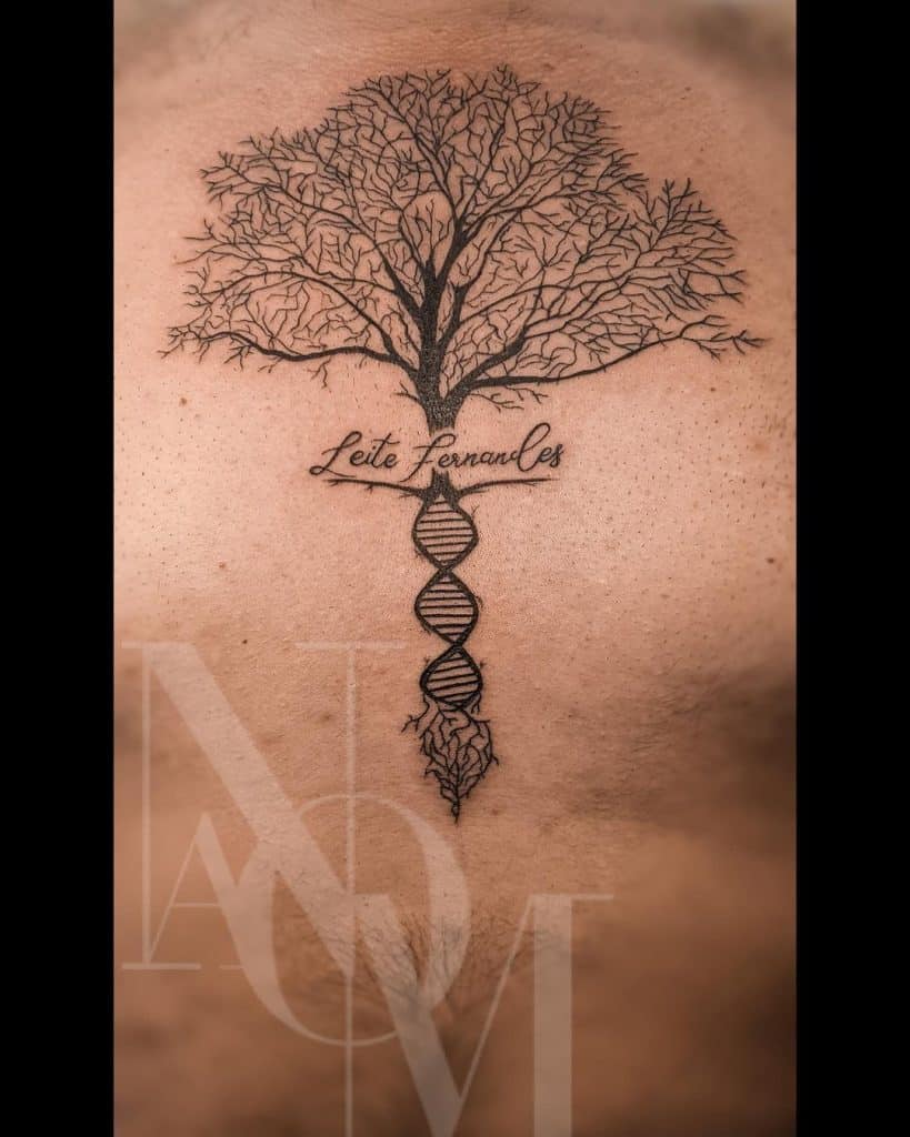 Tatuaje de árbol genealógico 2