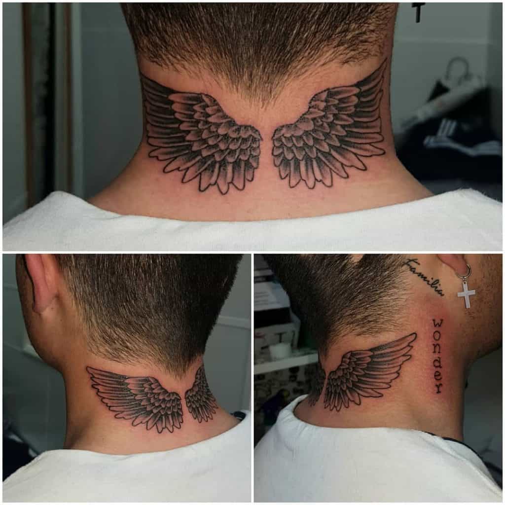 Tatuaje en el cuello del ala 2