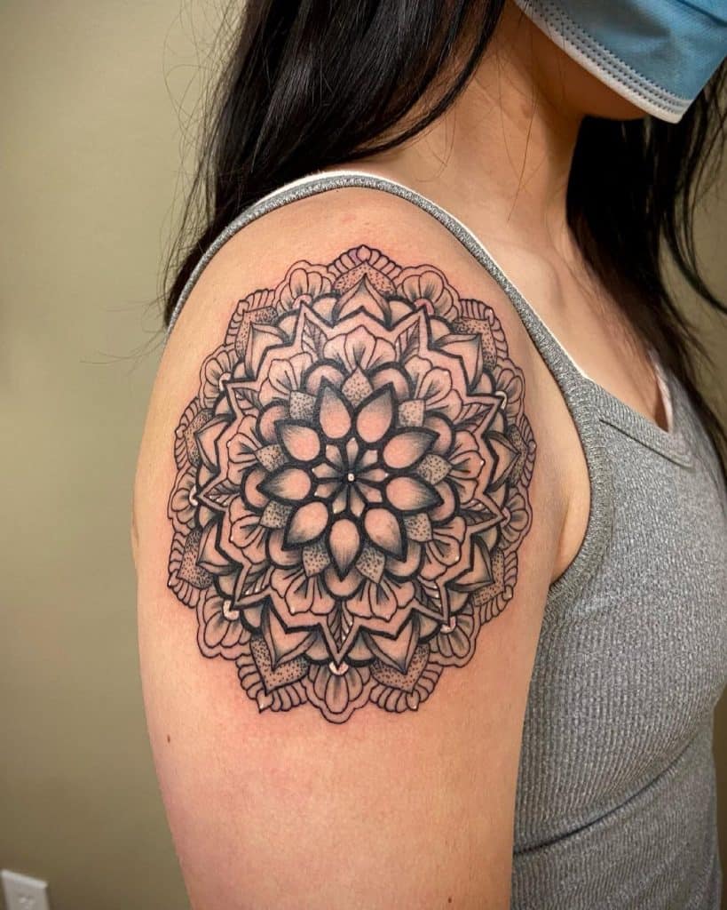 Mandala Mágica En Blanco Y Negro 1