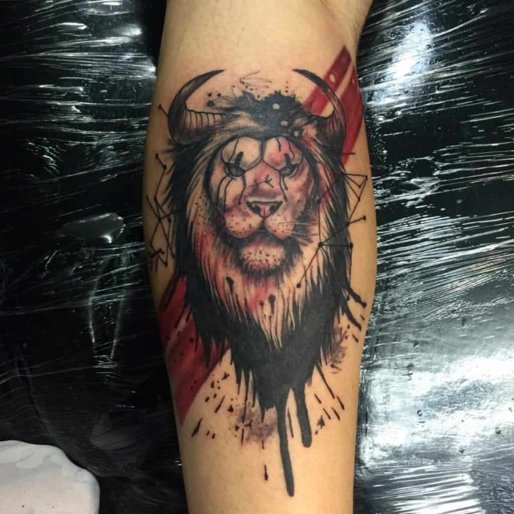 Tatuajes de Trash Polka inspirados en leones 